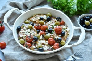 Курица по-гречески с фетой