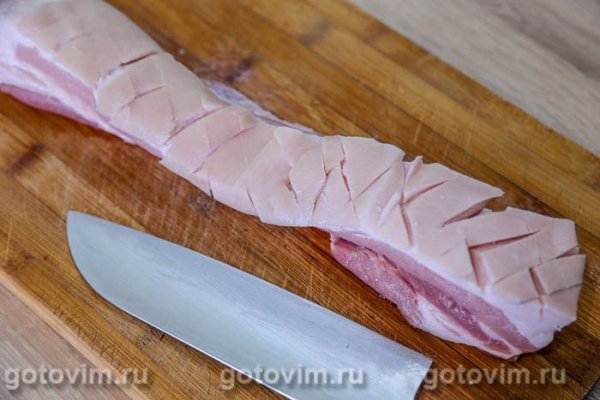 Свиная грудинка в соевом соусе, зажаренная целым куском в мультиварке Свиная грудинка в соевом соусе, зажаренная целым куском в мультиварке