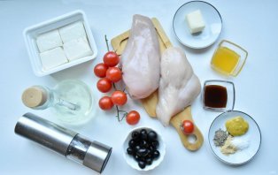 Курица по-гречески с фетой