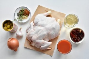 Курица по-средиземноморски с оливками