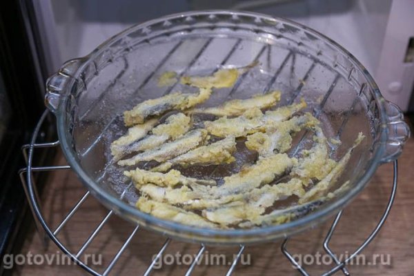 Мойва в хрустящем кляре в микроволновке 