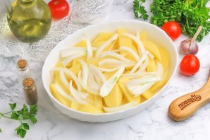 Минтай с картошкой
