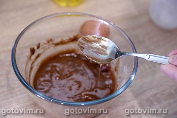 Шоколадный бисквит с кофе и клюквой в микроволновке