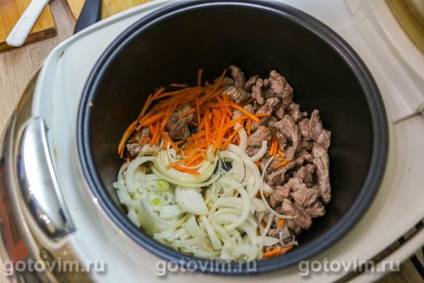Стир‑фрай из свинины с овощами в мультиварке