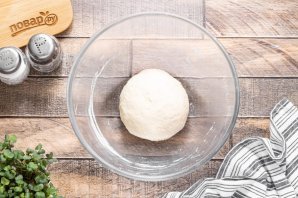 Постная пицца с грибами