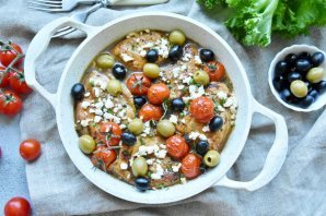 Курица по-гречески с фетой