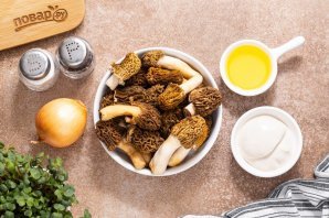 Сморчки в сметане
