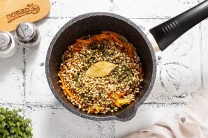 Суп с зеленой гречкой