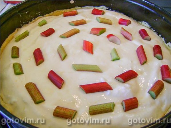 Лимонный чизкейк с ревенем Лимонный чизкейк с ревенем