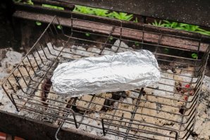 Скумбрия на решетке в фольге