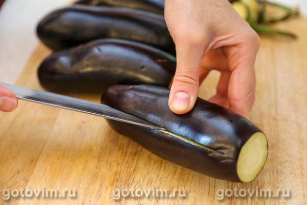 Фаршированные баклажаны на мангале