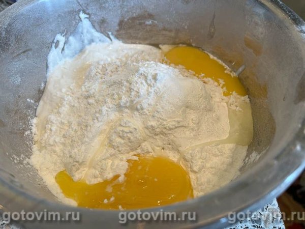 Королевская ватрушка с творогом и вишней