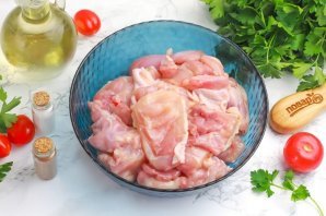 Шашлык из курицы в аэрогриле