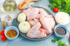 Шашлык из куриных крылышек Шашлык из куриных крылышек
