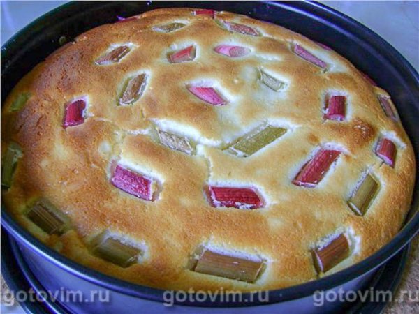 Лимонный чизкейк с ревенем Лимонный чизкейк с ревенем