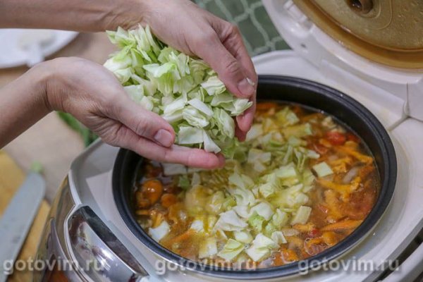 Летние щи с лисичками в мультиварке