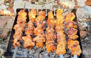 Шашлык с уксусом