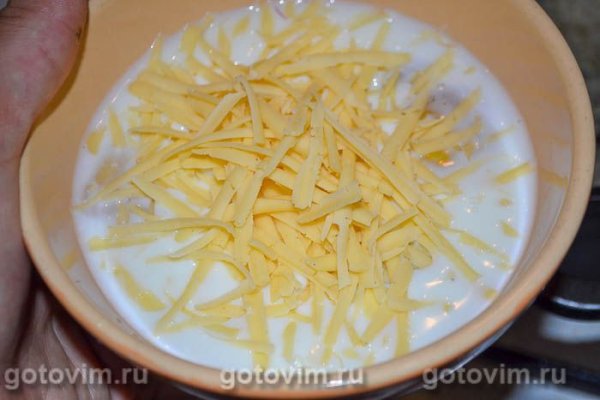 Запеканка из стручковой фасоли с яйцом и фаршем