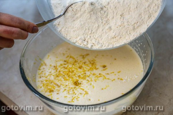 Пирог с черникой и лимонным сиропом Пирог с черникой и лимонным сиропом