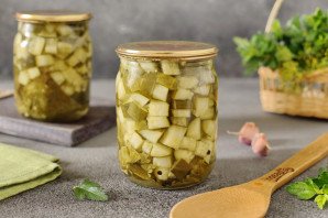Огурцы кубиками для салатов на зиму