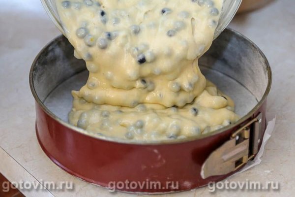 Пирог с черникой и лимонным сиропом Пирог с черникой и лимонным сиропом