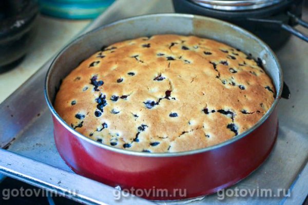 Пирог с черникой и лимонным сиропом Пирог с черникой и лимонным сиропом