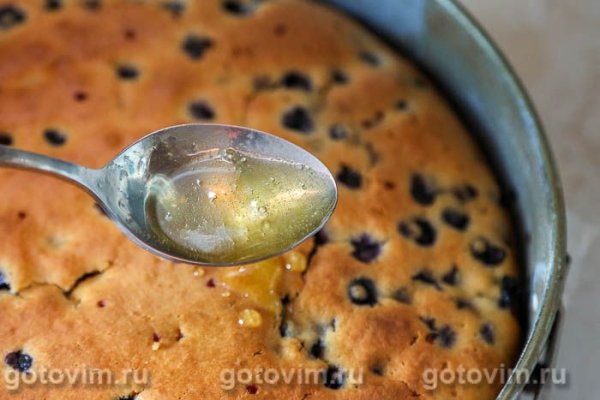 Пирог с черникой и лимонным сиропом Пирог с черникой и лимонным сиропом