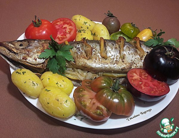 Духовая скумбрия, запеченная в пакете Духовая скумбрия, запеченная в пакете