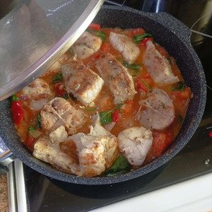 Рагу из морского окуня Рагу из морского окуня