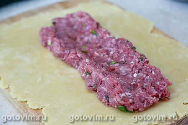 Мясной рулет с яйцом в тесте Мясной рулет с яйцом в тесте