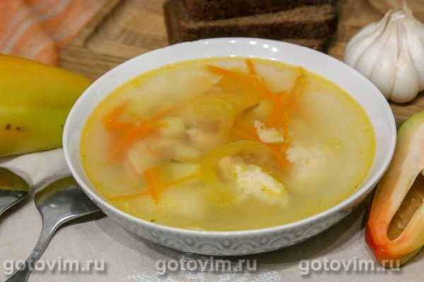 Рыбный суп с креветочными клецками в мультиварке Рыбный суп с креветочными клецками в мультиварке