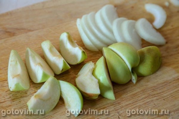 Запеченная свинина с соусом из яблок с горчицей и медом Запеченная свинина с соусом из яблок с горчицей и медом