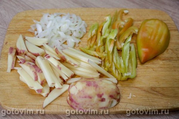 Отбивные из свинины со сванской солью и гарниром в мультиварке Отбивные из свинины со сванской солью и гарниром в мультиварке