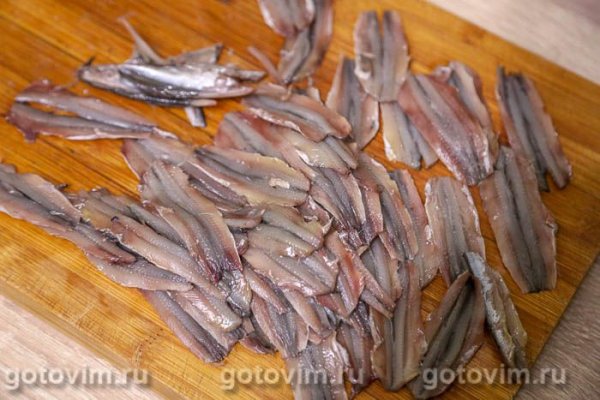 Сухой посол хамсы с ароматным маслом