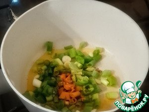 Лапша с креветками в грибном соусе