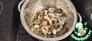 Пицца с морепродуктами