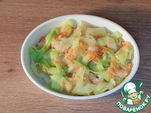 Рыбная запеканка с кабачком под соусом