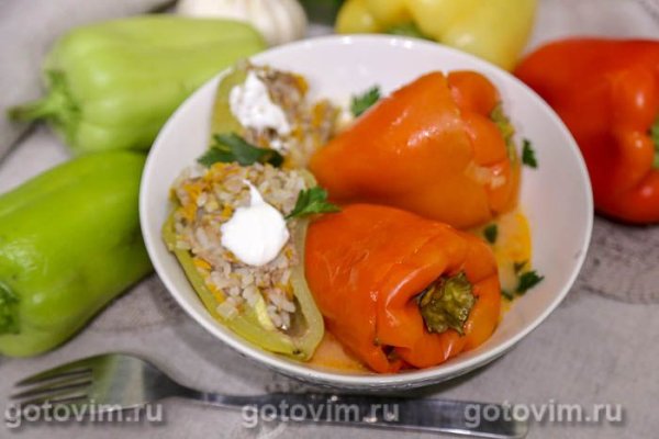 Фаршированные перцы в микроволновке Фаршированные перцы в микроволновке
