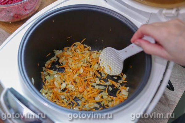 Борщ с фасолью в мультиварке