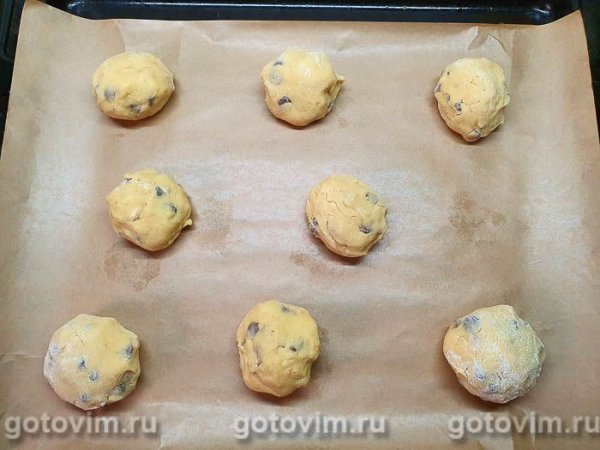 Печенье с шоколадными каплями и кешью Печенье с шоколадными каплями и кешью