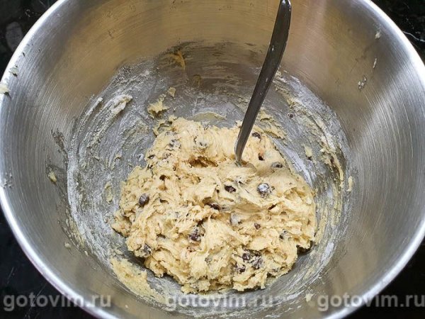 Печенье с шоколадными каплями и кешью Печенье с шоколадными каплями и кешью