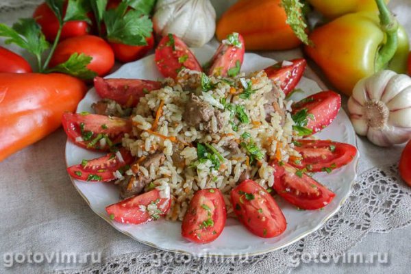 Плов с куриной печенью в мультиварке Плов с куриной печенью в мультиварке